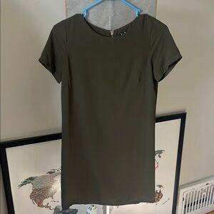 Olive Green Short Sleeve Dress